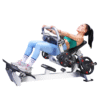 HIP THRUST MACHINE PRO COLORE NERO 25-50mm con  pedana in acciaio sezionato