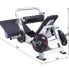 HIP THRUST MACHINE PRO COLORE NERO 25-50mm con  pedana in acciaio sezionato