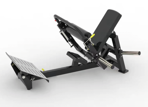 HIP THRUST MACHINE PRO COLORE NERO 25-50mm con  pedana in acciaio sezionato
