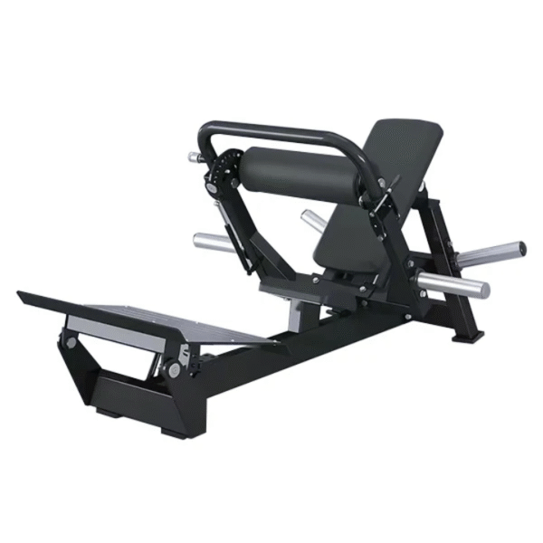 HIP THRUST MACHINE PRO COLORE NERO 25-50mm con  pedana in acciaio sezionato