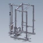 POWER RACK PRO PR-Z3 CON LAT MACHINE 25-50MM