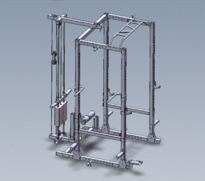 POWER RACK PRO PR-Z3 CON LAT MACHINE 25-50MM